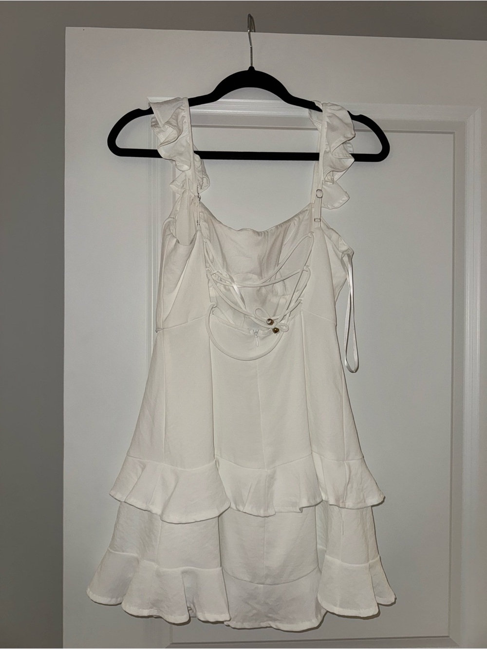 Hello Molly Radio Lover Dress in White- Size Small - Picture 3 of 4